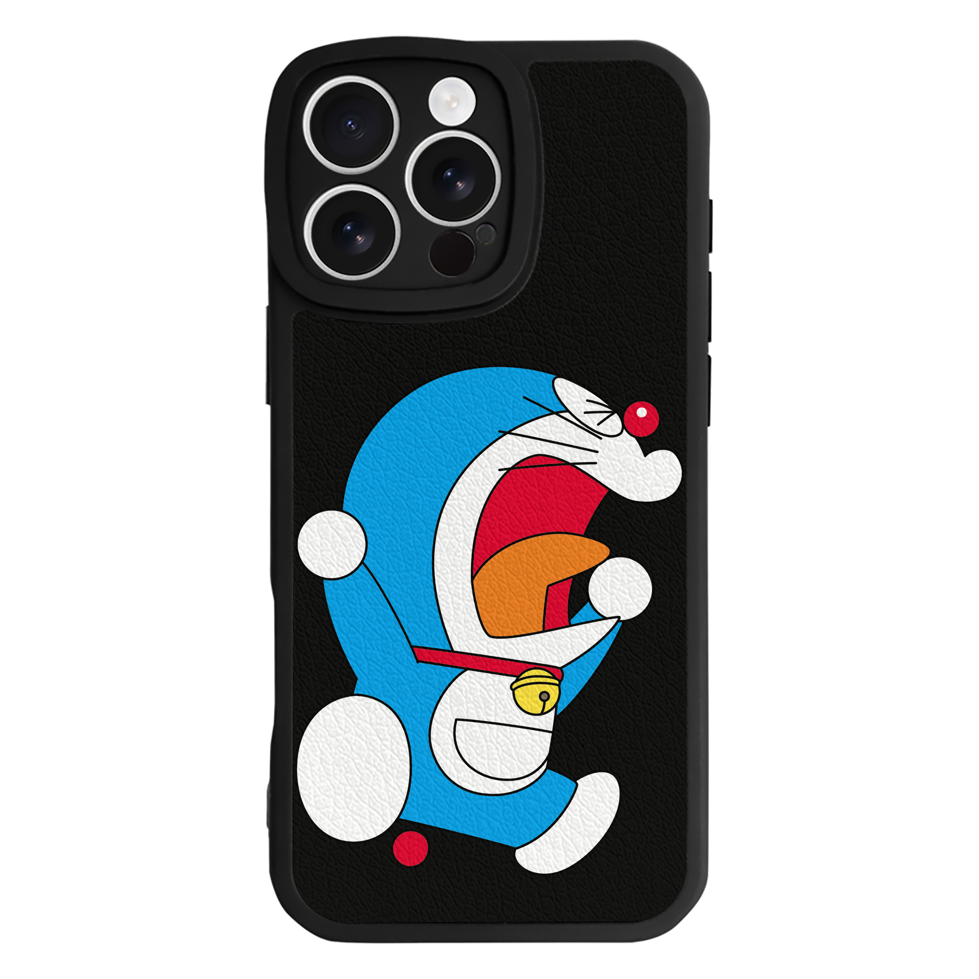 （画像用） ドラえもん Doraemon 【iPhone 16シリーズ対応】シリコンスマホケース（レザー調） 材質：シリコン